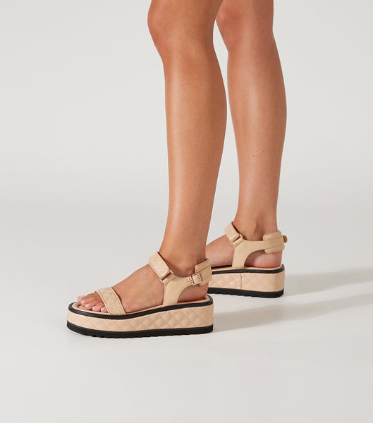 Sandalias Tony Bianco Zahara Beech Nappa 6cm Beige | FCOHY25135