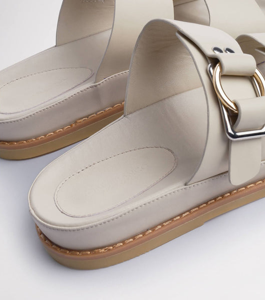 Sandalias de Diapositivas Tony Bianco Hunter Vanilla Capretto 3.5cm Amarillo Claro | COXMI94377