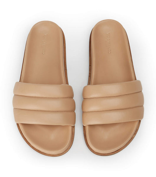 Sandalias de Diapositivas Tony Bianco Lucas Skin Nappa 1.5cm Arena | SCONY68326