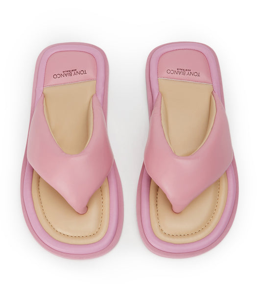 Sandalias de Diapositivas Tony Bianco Nikki Musk Nappa Rosas | COQCS51016