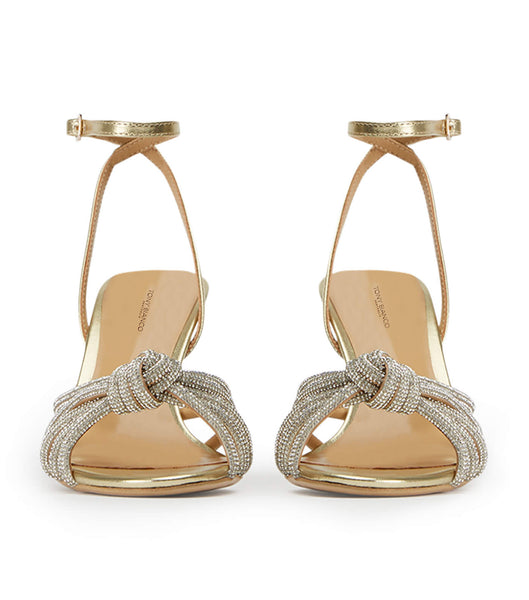 Tacones Brillantes Tony Bianco Helena Gold Nappa Metallic 8.5cm Doradas Metal | MCOFT94204