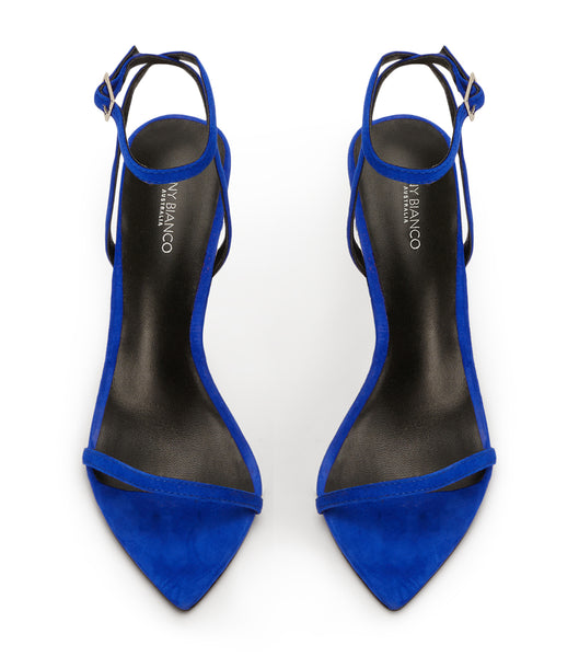 Tacones Brillantes Tony Bianco Myra Azure Gamuza 10.5cm Azur | GCOUC91483