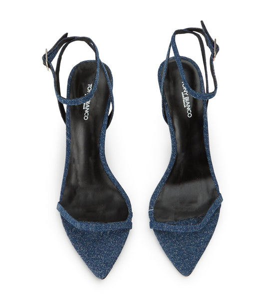 Tacones Brillantes Tony Bianco Myra Blue Denim 10.5cm Azules | MCOFT74890