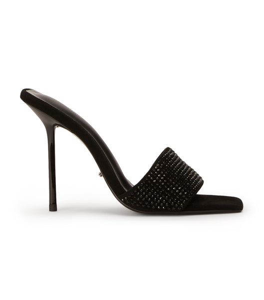 Tacones Brillantes Tony Bianco Naomi Black Crystal/Black Gamuza 10.5cm Negras | COJKU33339