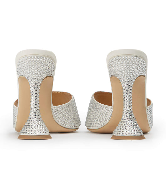 Tacones Brillantes Tony Bianco Serri Ivory Satin 10.5cm Blancas | YCOVQ81891