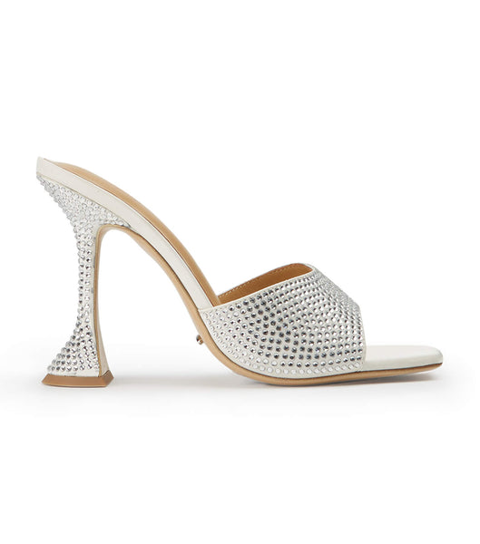 Tacones Brillantes Tony Bianco Serri Ivory Satin 10.5cm Blancas | YCOVQ81891