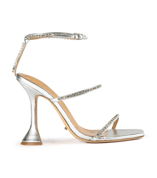 Tacones Brillantes Tony Bianco Shy Silver Nappa Metallic 10.5cm Plateadas Metal | ZCOMJ92220