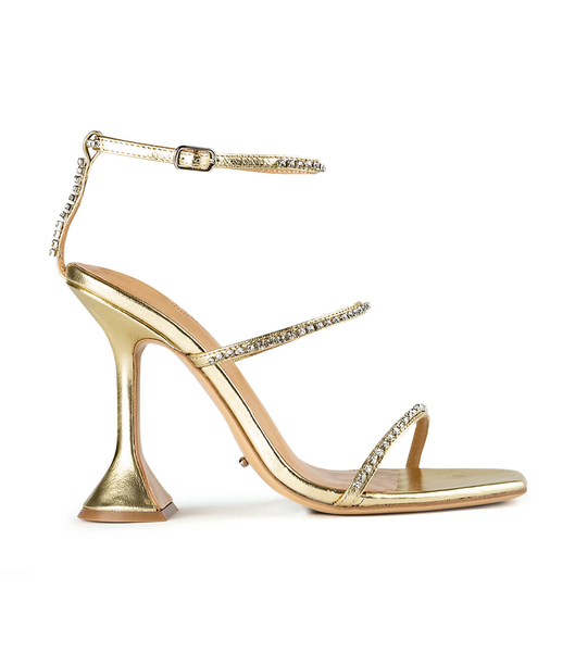 Tacones Brillantes Tony Bianco Skye Gold Nappa Metallic 10.5cm Doradas Metal | COJBT60257