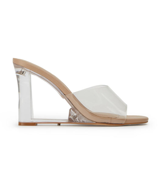 Tacones De Novia Tony Bianco Alessi Clear Vinylite/Skin 10cm Arena | BCOSO98143