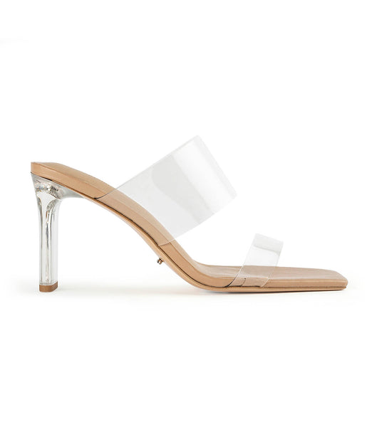 Tacones De Novia Tony Bianco Chicago Clear Vinylite/Skin Nappa 8.5cm Arena | GCOEC63271