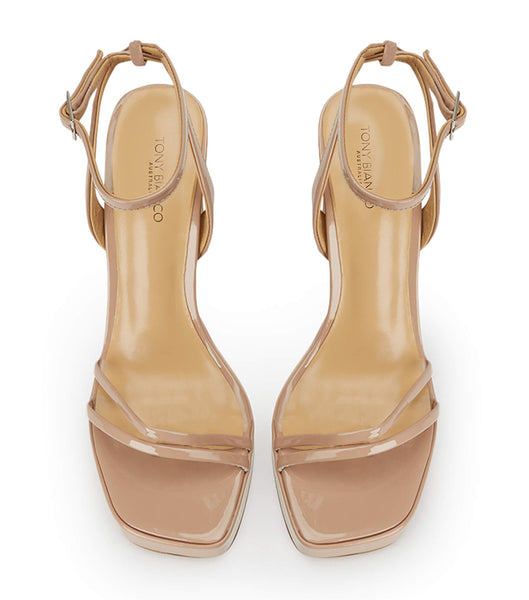 Tacones De Novia Tony Bianco Dandy Coco Charol 11.5cm Beige | COCIF35245