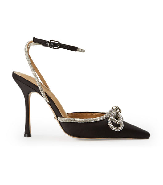 Tacones De Novia Tony Bianco Eros Black Satin 10.5cm Negras | PCOER91991