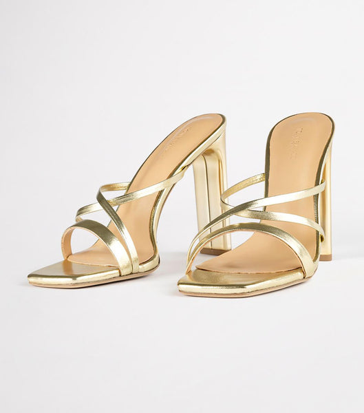 Tacones De Novia Tony Bianco Fior Gold Nappa Metallic 11cm Doradas Metal | COIIZ41489