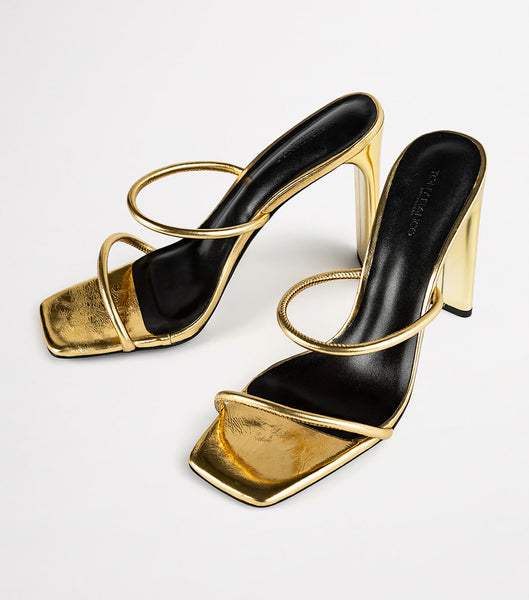 Tacones De Novia Tony Bianco Florence Gold Foil 11cm Doradas | COICD47400