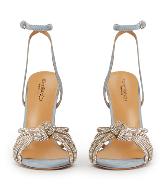 Tacones De Novia Tony Bianco Kyla Sky Gamuza 11cm Azules | SCONY64980