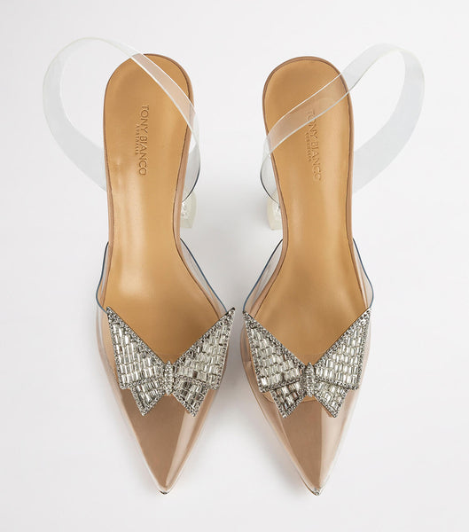 Tacones De Novia Tony Bianco Laos Clear Vinylite 10.3cm Plateadas | COXBR55779