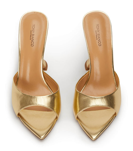 Tacones De Novia Tony Bianco Marcel Gold Nappa Metallic 10.5cm Doradas Metal | COEAH55248