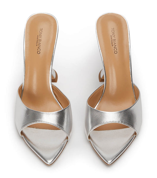 Tacones De Novia Tony Bianco Marcel Silver Nappa Metallic 10.5cm Plateadas Metal | BCOSD36717