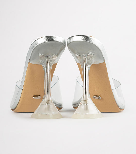 Tacones De Novia Tony Bianco Serri Clear Vinylite/Silver 10.5cm Plateadas | DCOVO63232