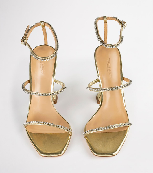 Tacones De Novia Tony Bianco Skye Gold Nappa Metallic 10.5cm Doradas Metal | LCOSX65636