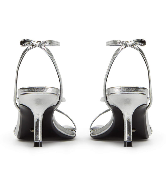 Tacones bajos Tony Bianco Avi Silver Foil 6.5cm Plateadas | ECOVG66947