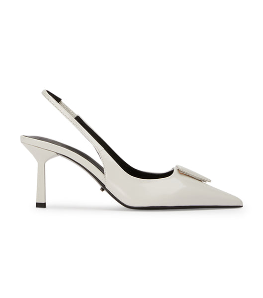 Tacones bajos Tony Bianco Bertie White Hi Shine 7.5cm Blancas | GCOEC70324