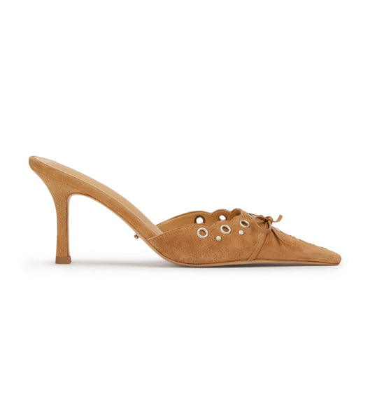 Tacones bajos Tony Bianco Shae Butterscotch Gamuza 8cm Beige | ACODF81376