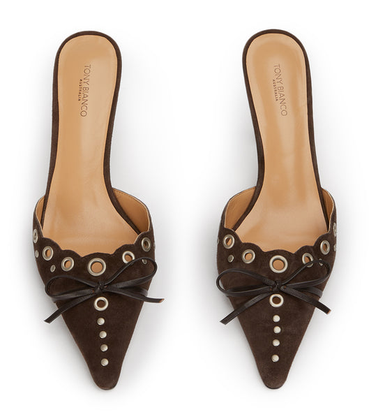 Tacones bajos Tony Bianco Shae Espresso Gamuza 8cm Chocolate | TCOPQ81747