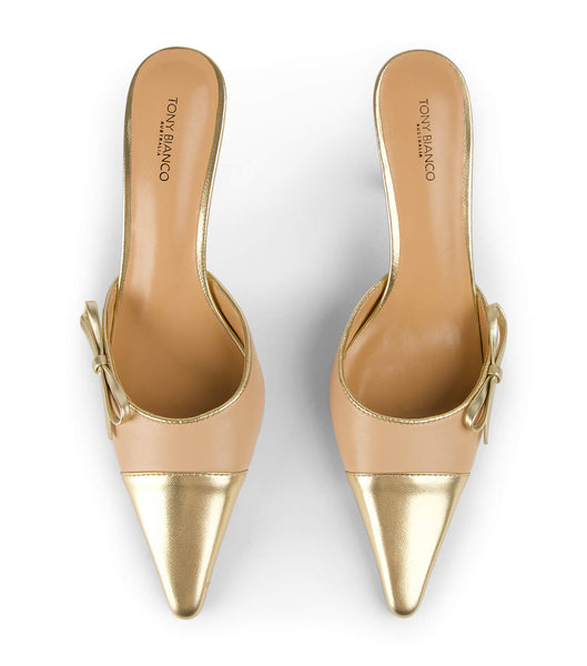 Tacones bajos Tony Bianco Shirley Beech/Gold 8cm Doradas | UCOTG41227