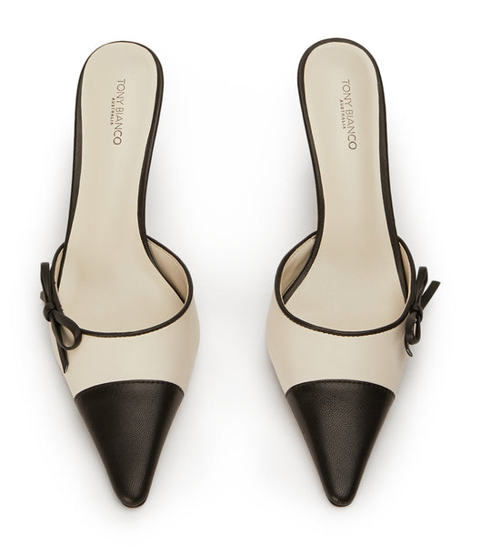 Tacones bajos Tony Bianco Shirley Bone/Black 8cm Beige Negras | YCOGT98581