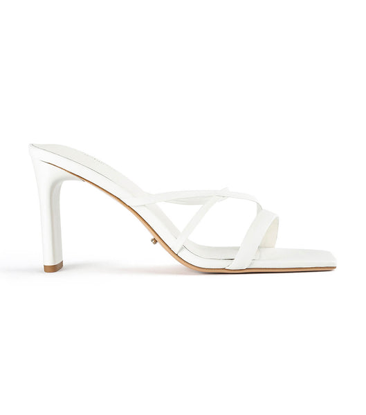 Tacones con tiras Tony Bianco Classic White Nappa 8.5cm Blancas | COJVR35928