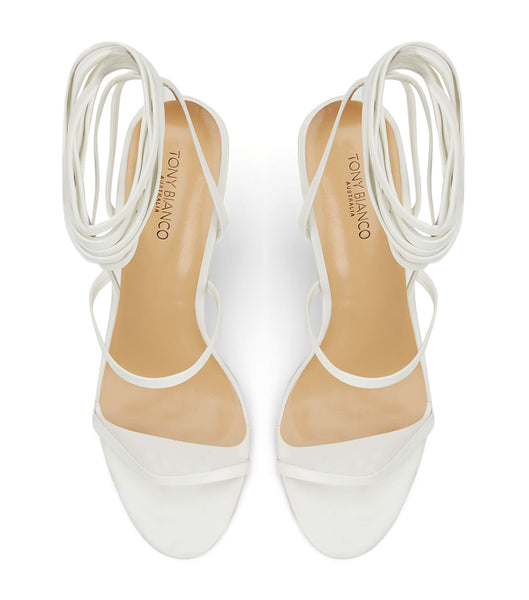 Tacones con tiras Tony Bianco Gabriella Milk Capretto 11cm Blancas | CONEJ82862