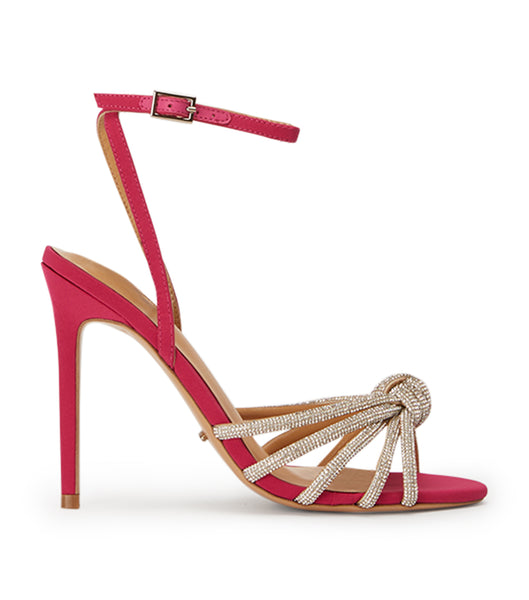 Tacones con tiras Tony Bianco Kyla Persian Crepe 11cm Rojas | SCONY85997