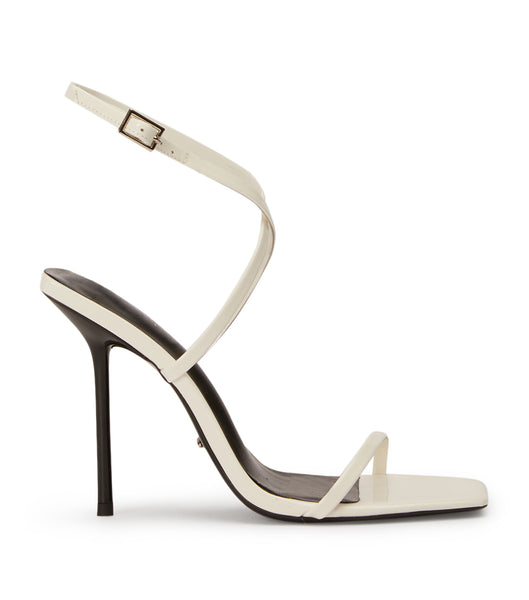 Tacones con tiras Tony Bianco Naxos White Charol 10.5cm Blancas | COCVG53602