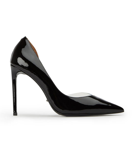 Tacones de aguja Tony Bianco Adore Black Charol/Clear Vinylite 10.5cm Negras | MCOHR90373