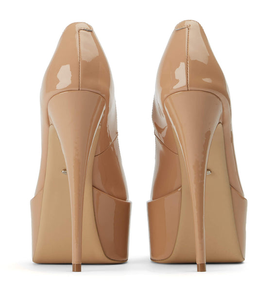 Tacones de aguja Tony Bianco Jolee Nude Charol 15cm Beige | TCOPQ59889