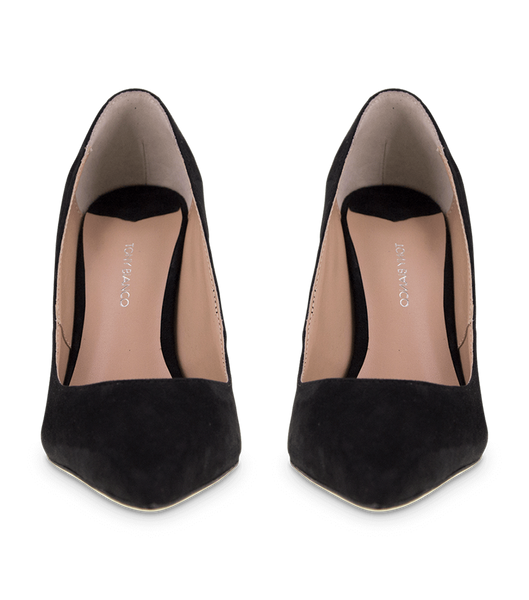 Tacones de aguja Tony Bianco Lotus Black Kid Gamuza 10.3cm Negras | COZPD94660