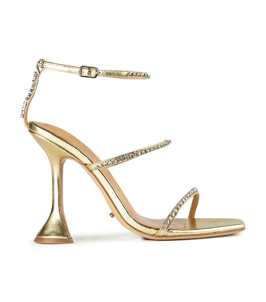 Tacones de aguja Tony Bianco Shy Gold Nappa Metallic 10.5cm Doradas Metal | GCOEC38248