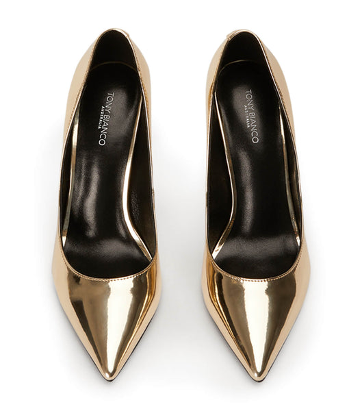 Tacones de evento Tony Bianco Anja Gold Shine 10.5cm Doradas | MCOHR48913