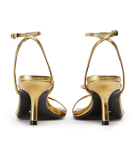 Tacones de evento Tony Bianco Avi Gold Foil 6.5cm Doradas | UCOTG89605