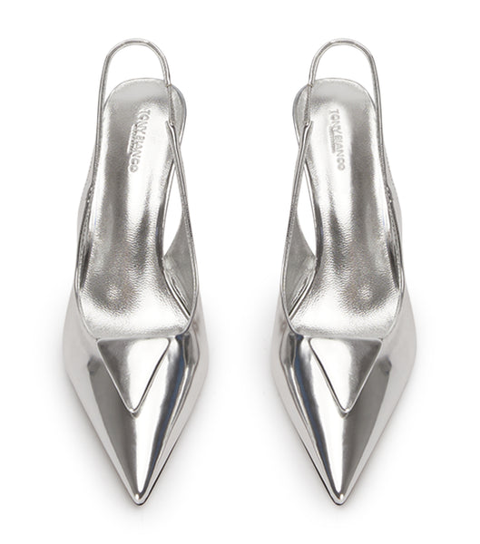 Tacones de evento Tony Bianco Bertie Silver Shine 7.5cm Plateadas | XCOBH65111