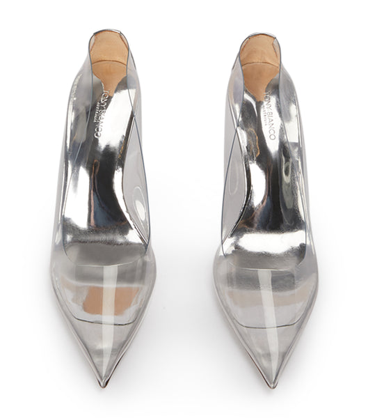 Tacones de evento Tony Bianco Dolly Clear Vinylite/Silver 9.5cm Plateadas | TCOWZ93387