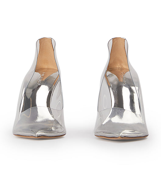 Tacones de evento Tony Bianco Dolly Clear Vinylite/Silver 9.5cm Plateadas | TCOWZ93387