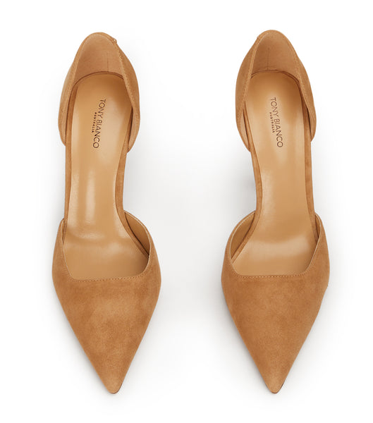 Tacones de evento Tony Bianco Gala Butterscotch Gamuza 10cm Beige | DCOKV65384