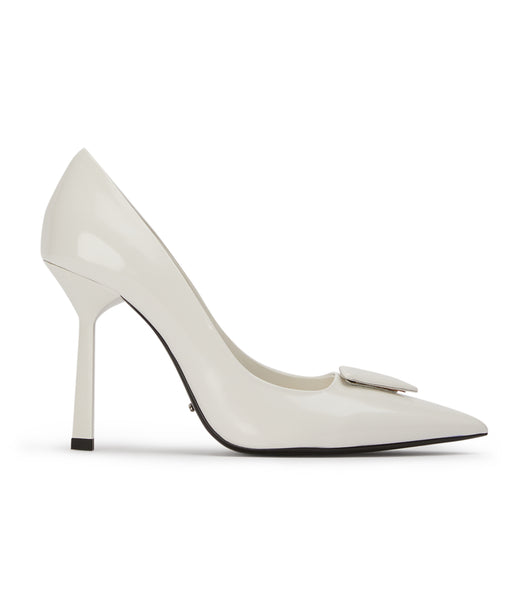 Tacones de evento Tony Bianco Gema White Hi Shine 10cm Blancas | COQCS51881