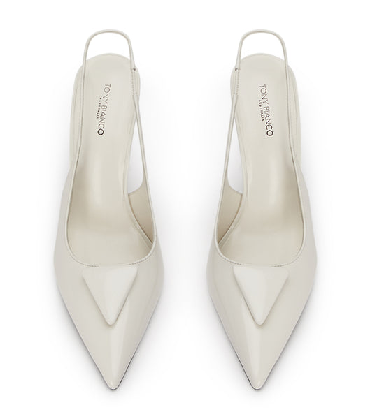 Tacones de evento Tony Bianco Ginger White Hi Shine 10cm Blancas | UCOND86919