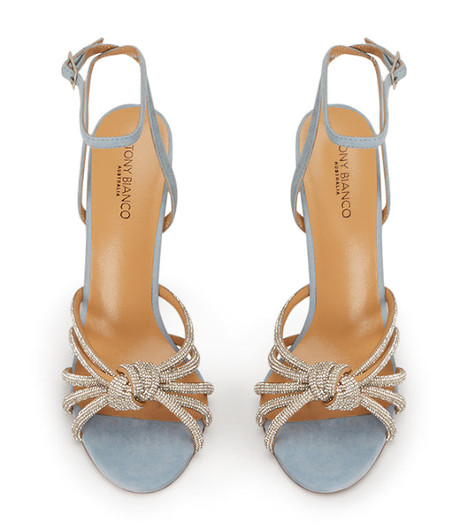 Tacones de evento Tony Bianco Kyla Sky Gamuza 11cm Azules | COCIF73730