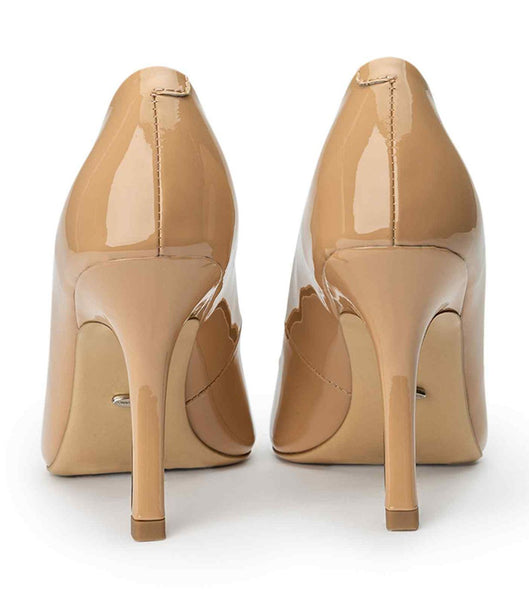 Tacones de evento Tony Bianco Kysaia Nude Charol 9.5cm Beige | COJKU59306