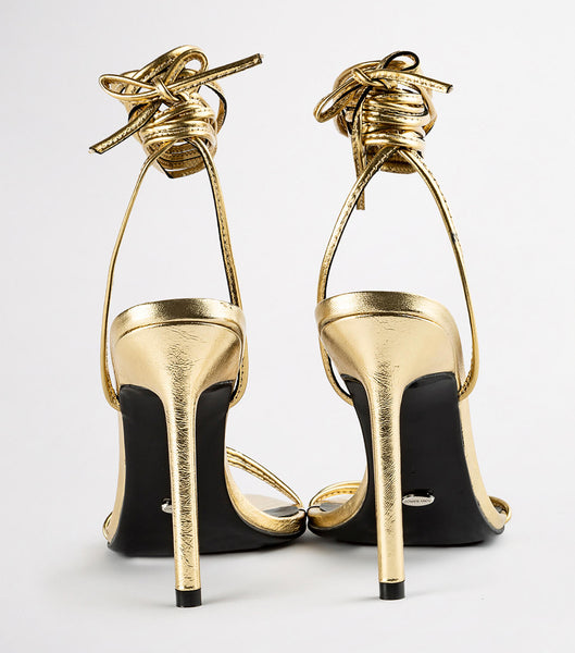 Tacones de evento Tony Bianco Millie Gold Foil 10.5cm Doradas | LCOSX73797