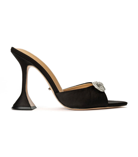 Tacones de evento Tony Bianco Montana Black Satin 10.5cm Negras | COQCS77934